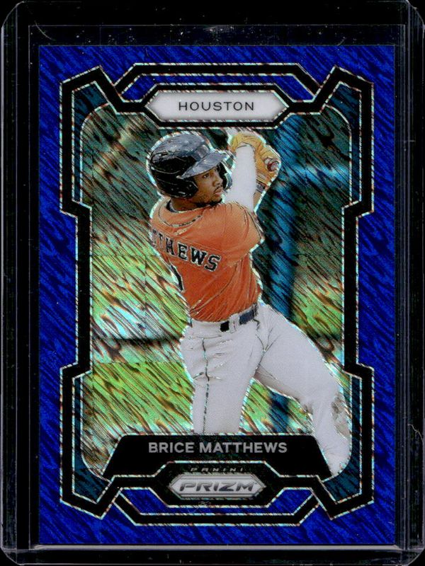 Brice Matthews 2024 Prizm #170 Blue Shimmer FOTL /15 RAW