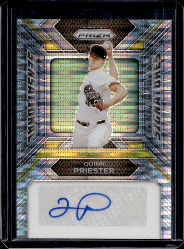 Quinn Priester 2024 Prizm #SS-QP Sensational Signatures - Pulsar /199 Rookie RAW