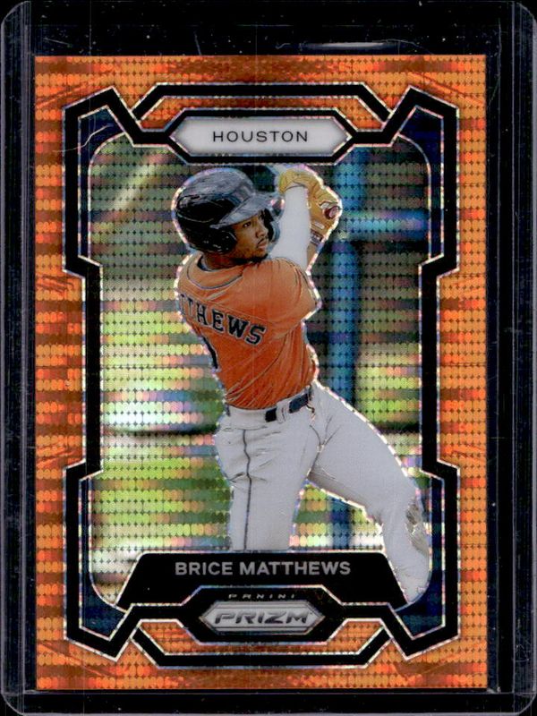 Brice Matthews 2024 Prizm #170 Orange Pulsar /399 RAW