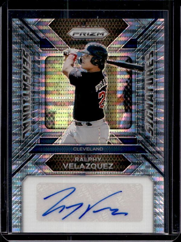 Ralphy Velazquez 2024 Prizm #SS-RV Sensational Signatures - Pulsar /199 RAW