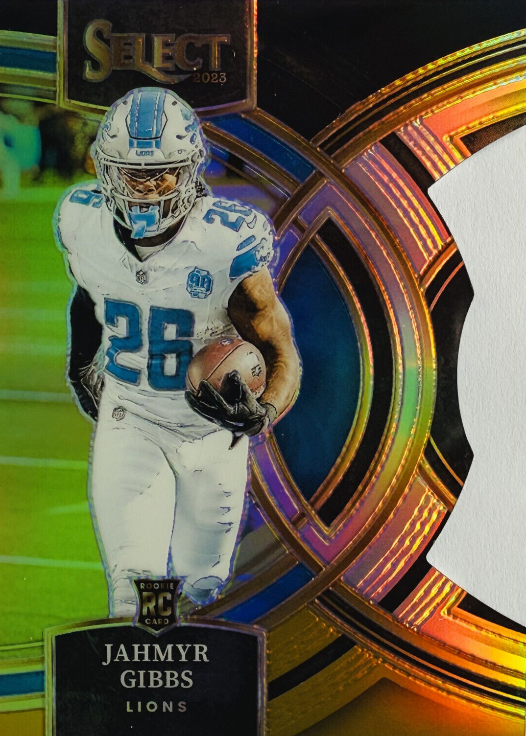 『Assemblage Selection』初版 当たりカード 希少 激レア Jahmyr Gibbs 2023 Select #198 Premier Level Black & Gold Die-Cut