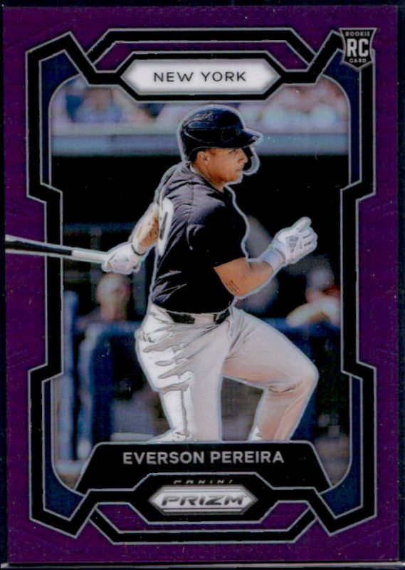 Everson Pereira 2024 Prizm #185 Purple /99 Rookie RAW