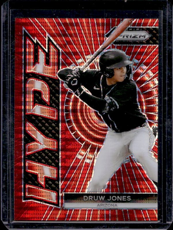 Druw Jones 2024 Prizm #25 Hype - Red Pulsar /399 RAW