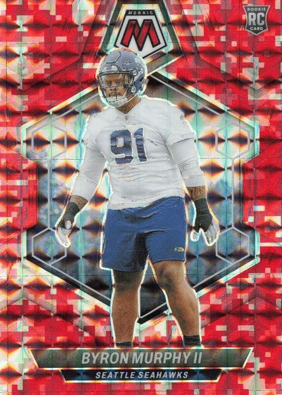 Byron Murphy II 2024 Mosaic #316 Red Camo Rookie RAW