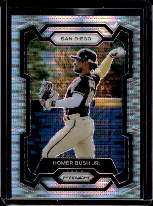 Homer Bush Jr. 2024 Prizm #59 Pulsar /499 RAW