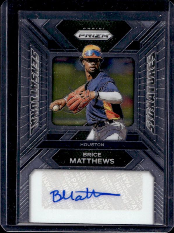 Brice Matthews 2024 Prizm #SS-BM Sensational Signatures RAW