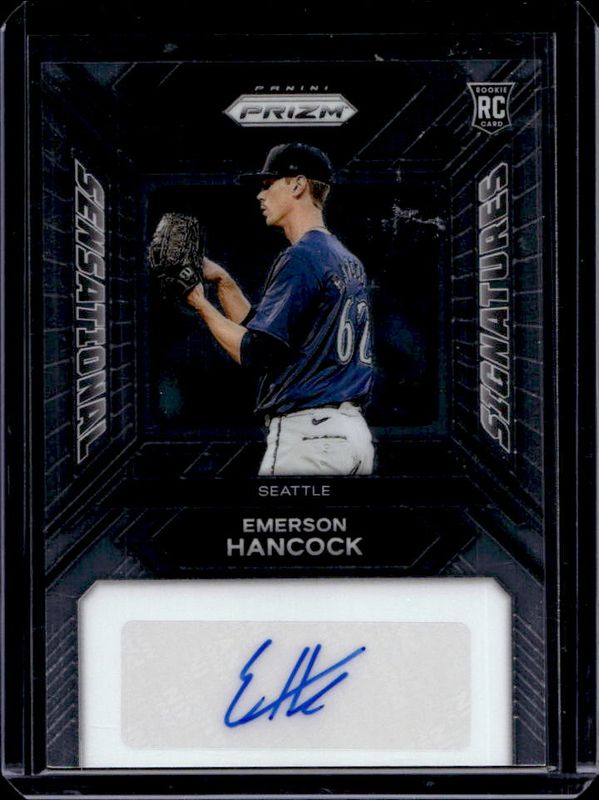 Emerson Hancock 2024 Prizm #SS-EH Sensational Signatures Rookie RAW
