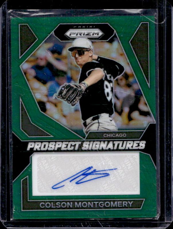 Colson Montgomery 2024 Prizm #PS-CM Prospect Signatures - Green