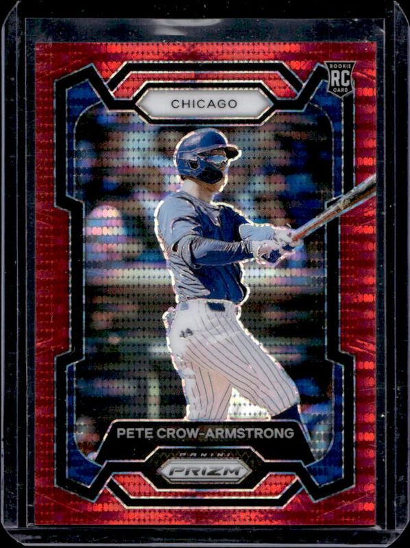 Pete Crow-Armstrong 2024 Prizm #203 Red Pulsar /399 Price Guide