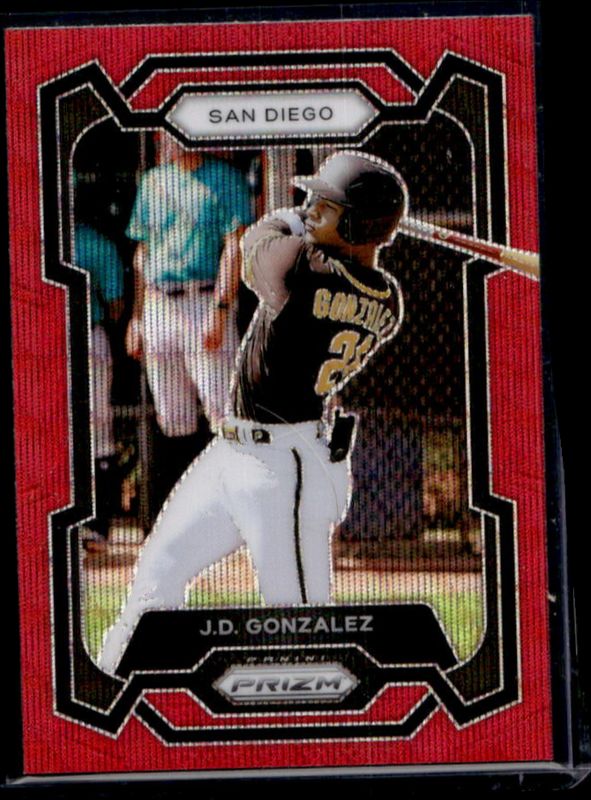 JD Gonzalez 2024 Prizm #111 Ruby Wave RAW