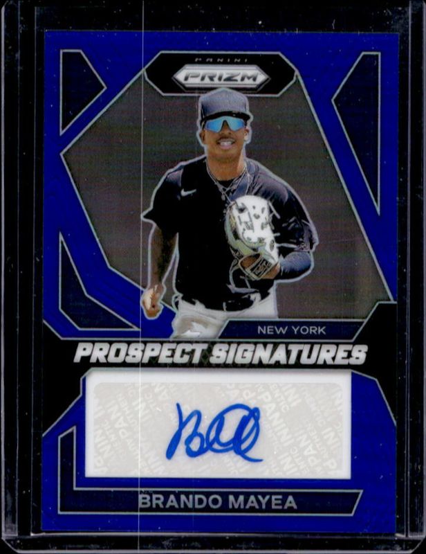 Brando Mayea 2024 Prizm #PS-BM Prospect Signatures - Blue /49 RAW