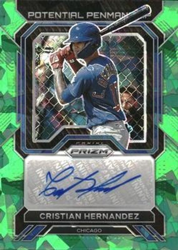 2023 Prizm #PP-CH Potential Penmanship - Green Ice