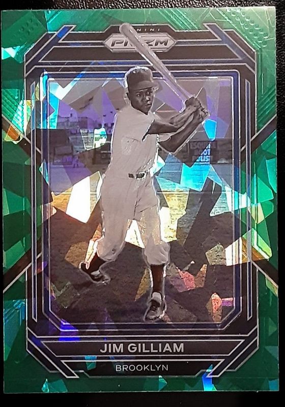Jim Gilliam 2023 Prizm #184 Green Ice RAW