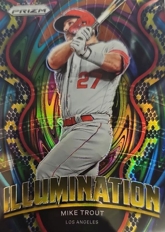 Mike Trout 2022 Prizm #IL-10 Illumination - Snakeskin /50 RAW