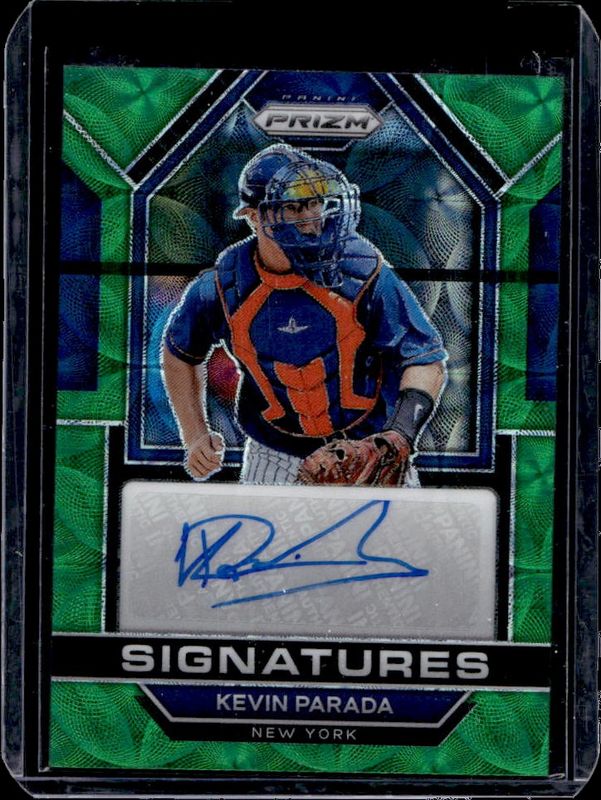 Kevin Parada 2023 Prizm #SIG-KP Signatures - Green Scope /75 RAW