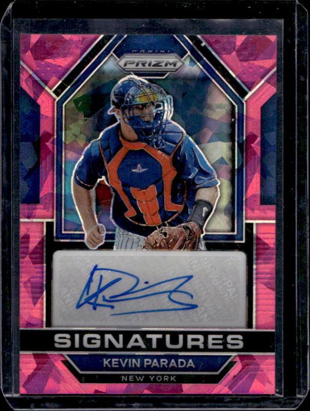 Kevin Parada 2023 Prizm #SIG-KP Signatures - Pink Ice RAW