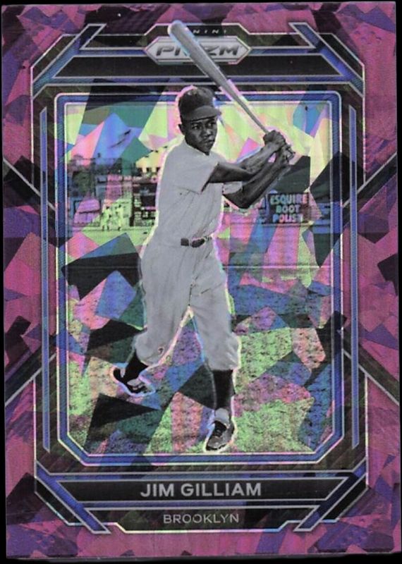 Jim Gilliam 2023 Prizm #184 Purple Ice RAW