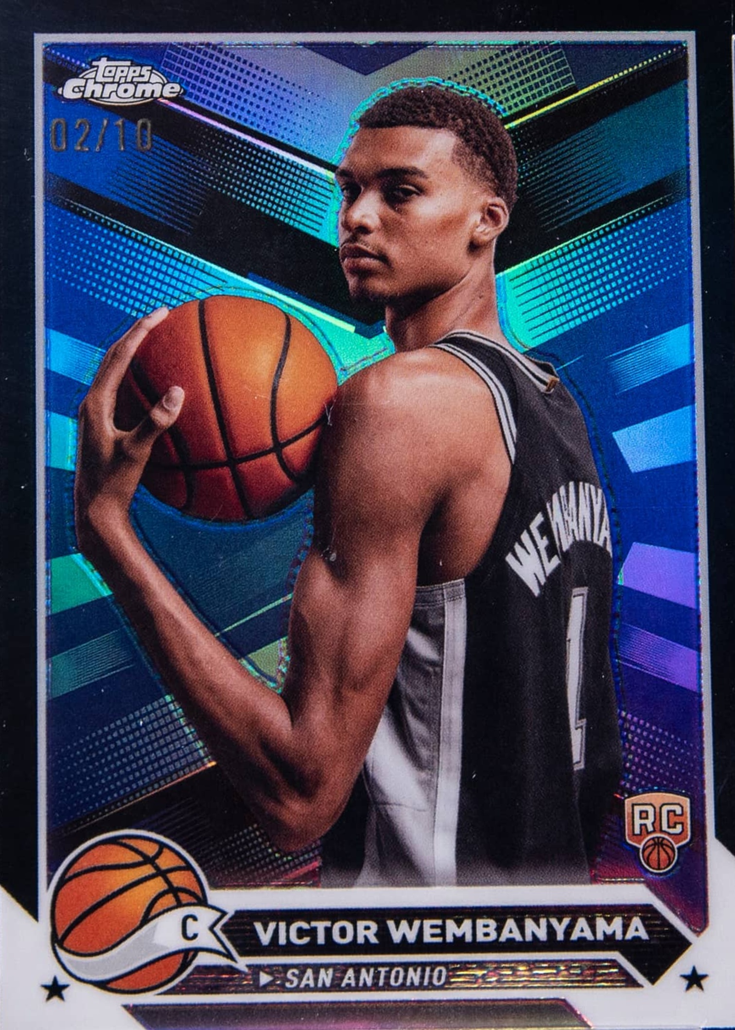 Victor Wembanyama 2023 Topps Chrome #1 Black Refractor /10 Price 