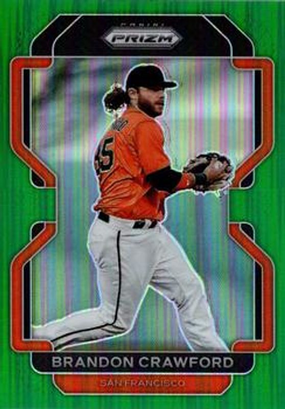 Brandon Crawford 2022 Prizm #83 Green RAW