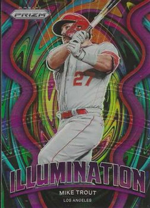 Mike Trout 2022 Prizm #IL-10 Illumination - Purple RAW
