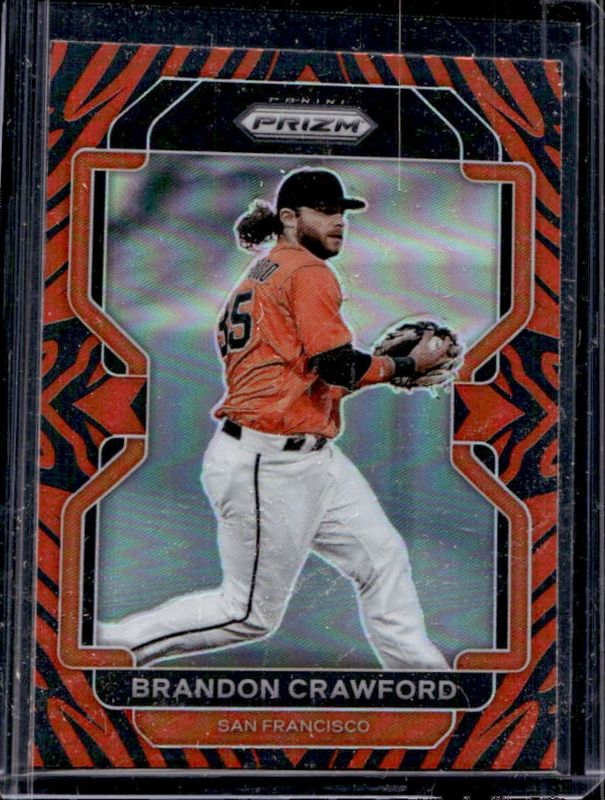 Brandon Crawford 2022 Prizm #83 Tiger Stripes RAW