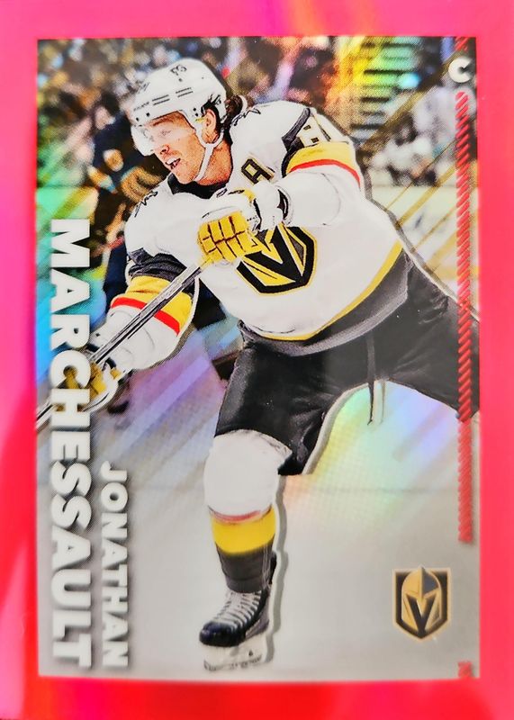 Jonathan Marchessault 2022 Topps Chrome NHL Sticker Collection #505 Red Refractor /5 RAW