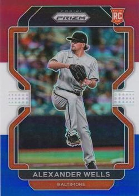 Alexander Wells 2022 Prizm #38 Red White Blue Rookie RAW