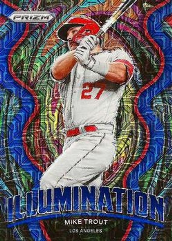 Mike Trout 2022 Prizm #IL-10 Illumination - Blue Mojo /199 RAW
