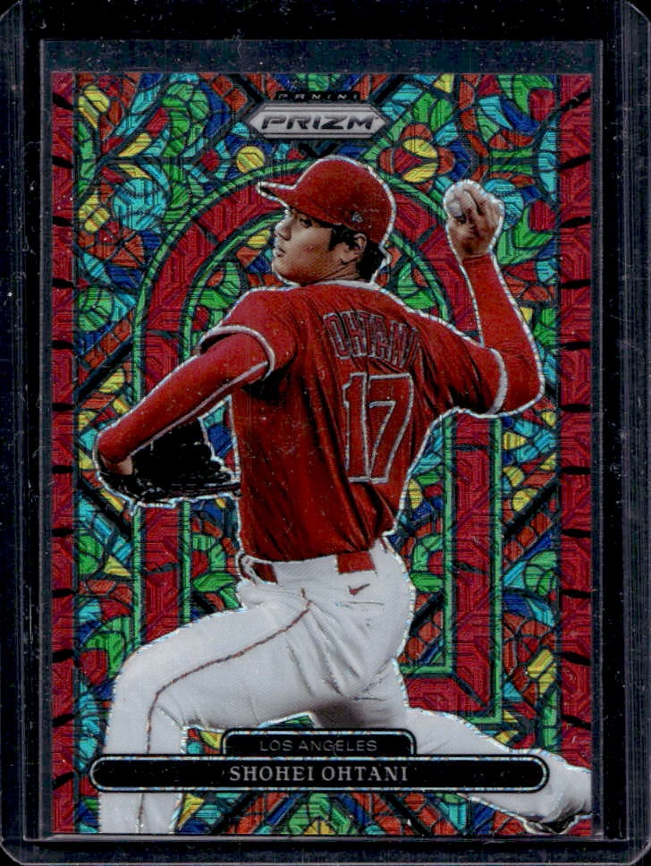 Shohei Ohtani 2022 Prizm #SG-3 Stained Glass - Red Mojo /149 Price