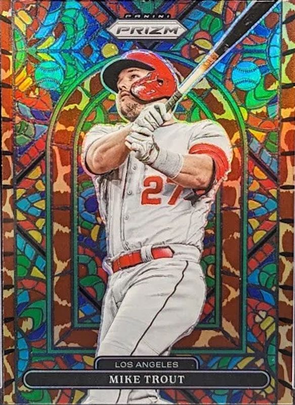 Mike Trout 2022 Prizm #SG-5 Stained Glass - Giraffe RAW