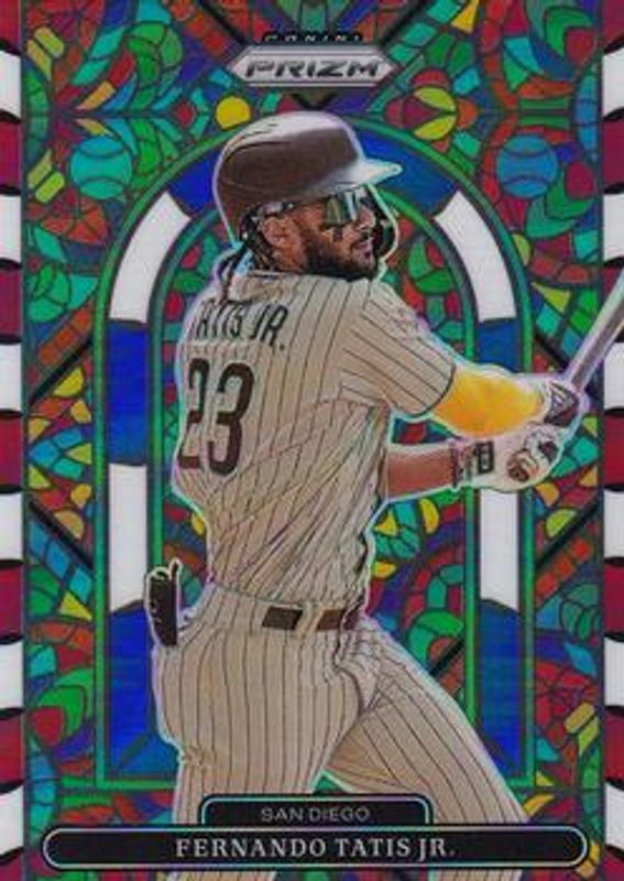 Fernando Tatis Jr. 2022 Prizm #SG-1 Stained Glass - Red White Blue RAW