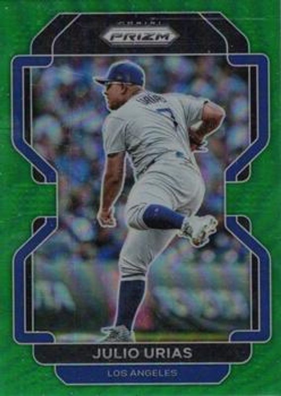 Julio Urias 2022 Prizm #79 Green RAW