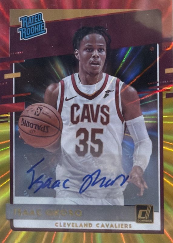 2020 Donruss #203 Rated Rookie Signatures - Holo Red & Gold Laser