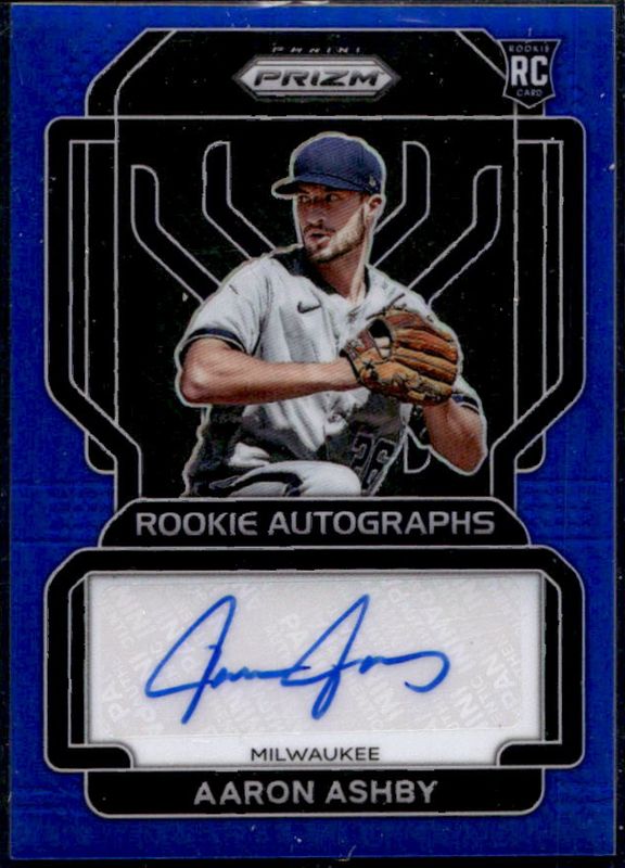 Aaron Ashby 2022 Prizm #RA-AS Rookie Autographs - Blue /149 RAW