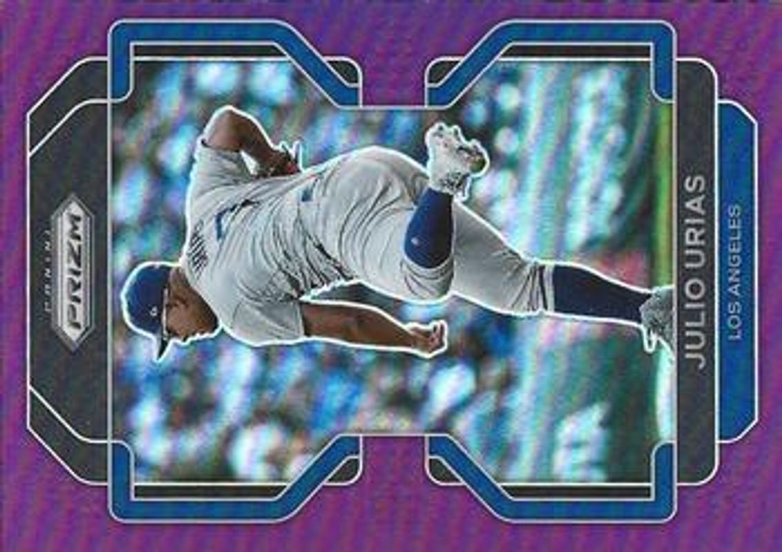Julio Urias 2022 Prizm #79 Purple RAW