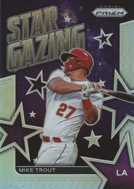Mike Trout 2022 Prizm #SG-2 Star Gazing - Silver RAW