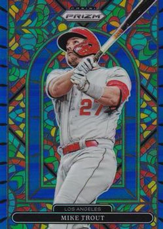 Mike Trout 2022 Prizm #SG-5 Stained Glass - Blue RAW
