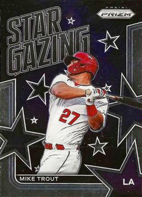 Mike Trout 2022 Prizm #SG-2 Star Gazing RAW