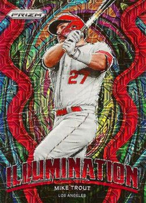 Mike Trout 2022 Prizm #IL-10 Illumination - Red Mojo /149 RAW