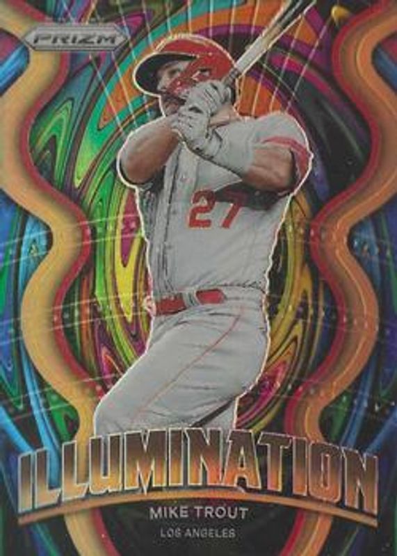 Mike Trout 2022 Prizm #IL-10 Illumination - Neon Orange /100 RAW