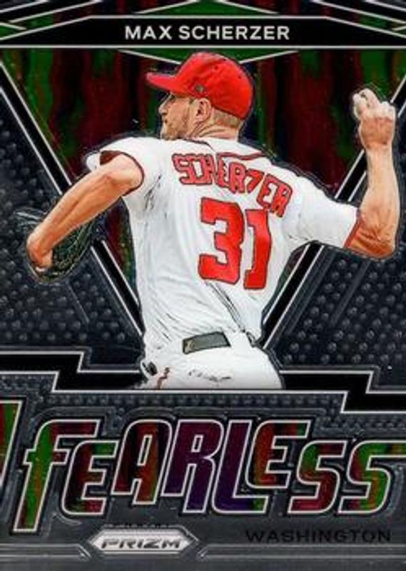 Max Scherzer 2021 Prizm #FR-20 Fearless RAW