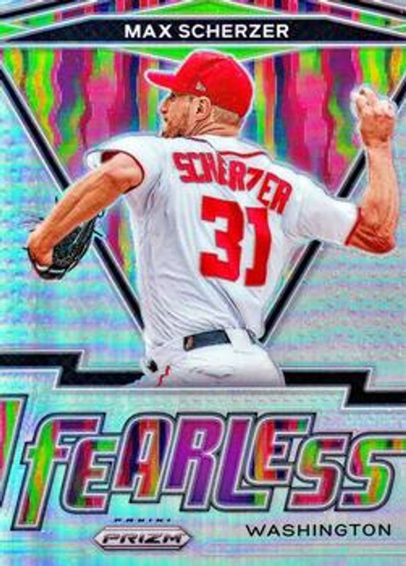 Max Scherzer 2021 Prizm #FR-20 Fearless - Silver RAW