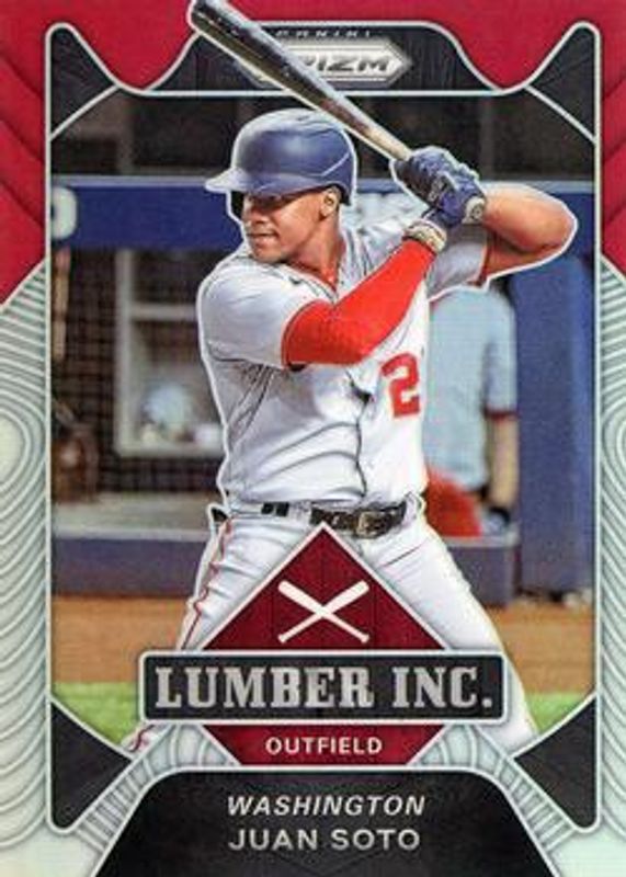 Juan Soto 2021 Prizm #LI9 Lumber Inc. - Silver RAW