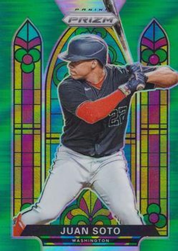 Juan Soto 2021 Prizm #SG-3 Stained Glass - Green RAW