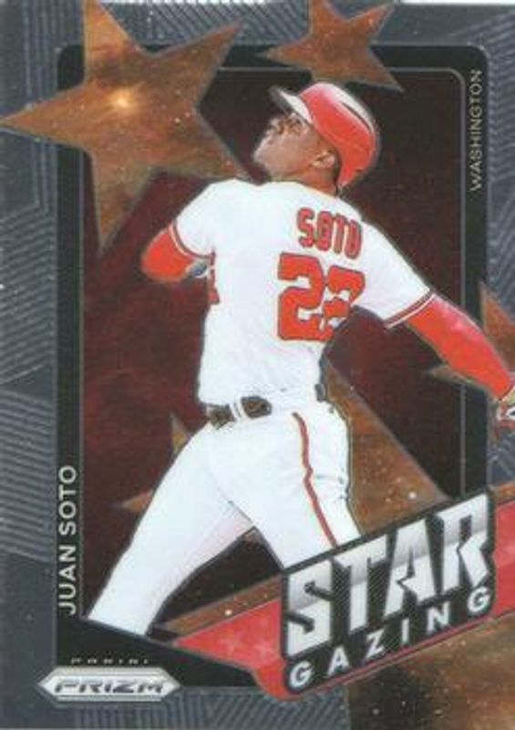 Juan Soto 2021 Prizm #SG5 Star Gazing RAW