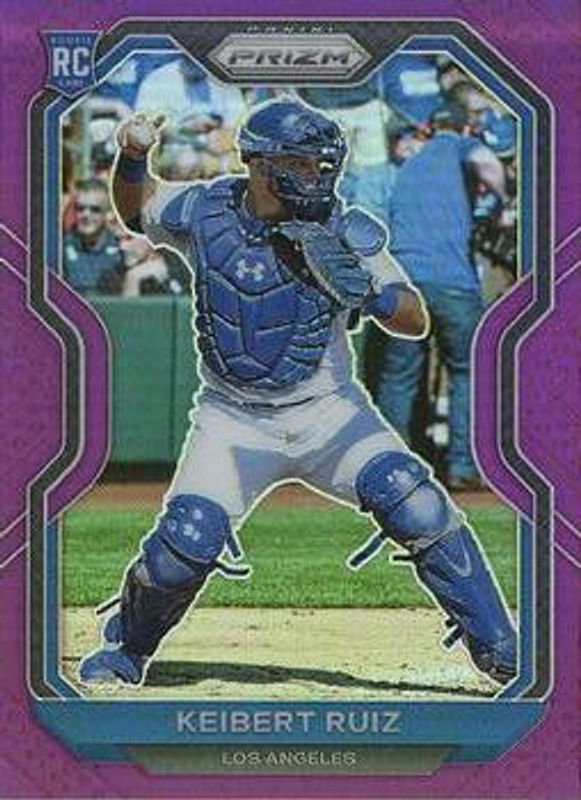 Keibert Ruiz 2021 Prizm #87 Purple Rookie RAW