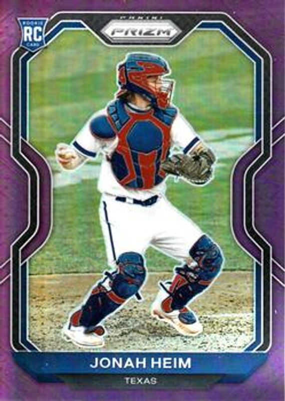 Jonah Heim 2021 Prizm #143 Purple Rookie RAW