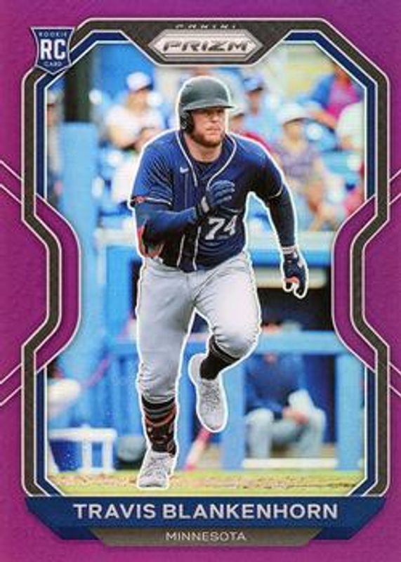 Travis Blankenhorn 2021 Prizm #122 Purple Rookie RAW