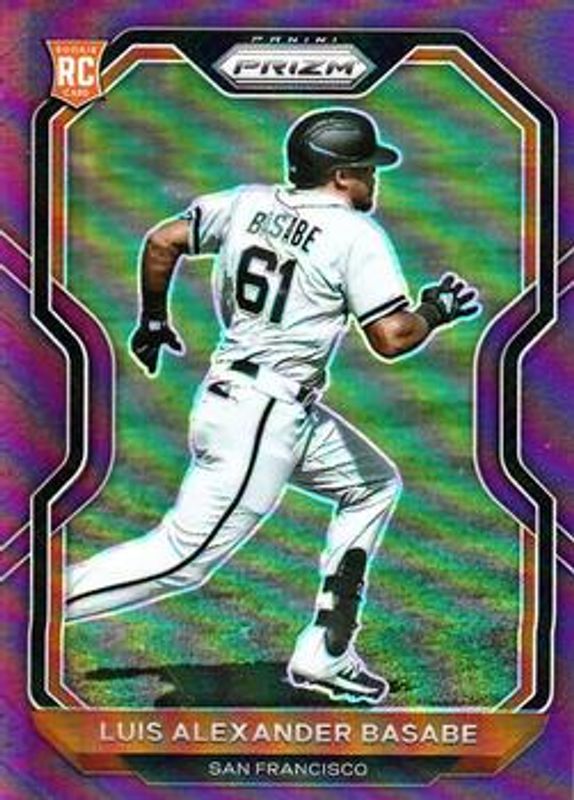 Luis Basabe 2021 Prizm #103 Purple Rookie RAW