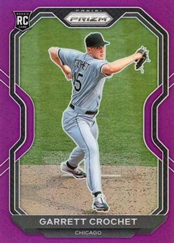 Garrett Crochet 2021 Prizm #45 Purple Rookie RAW